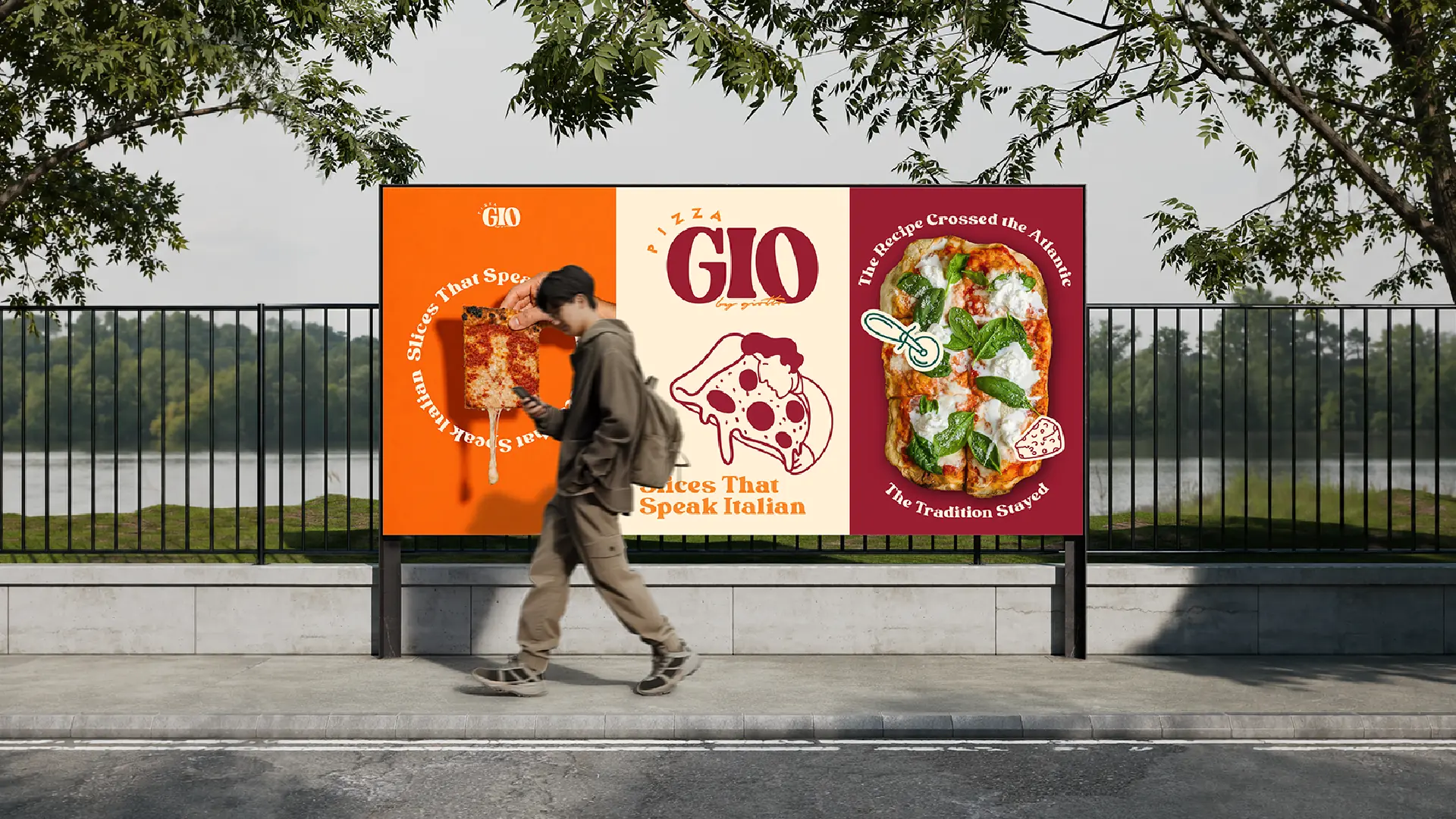 Pizza Gio outdoor billboard campaign