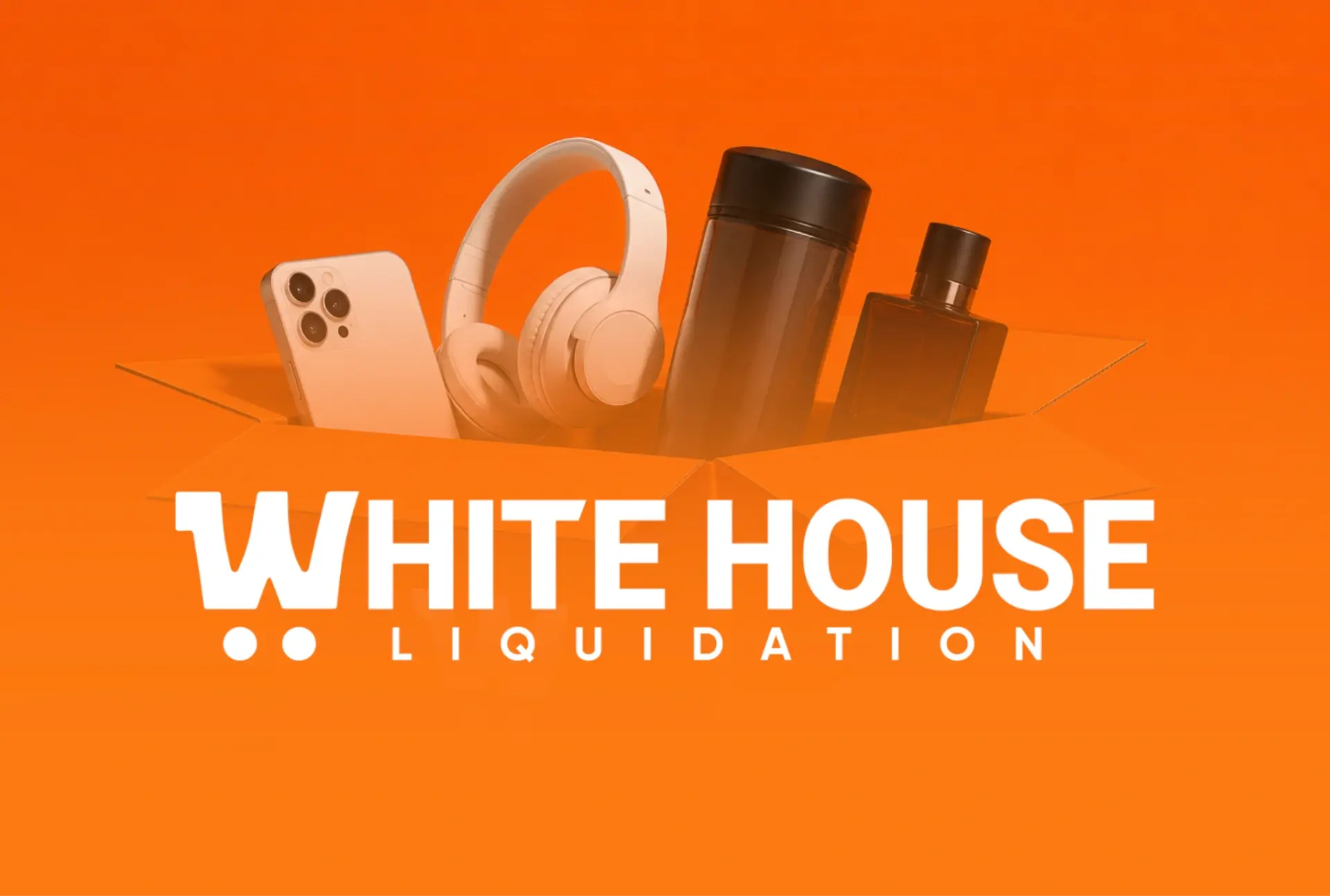 White House Liquidation brand identity title slide