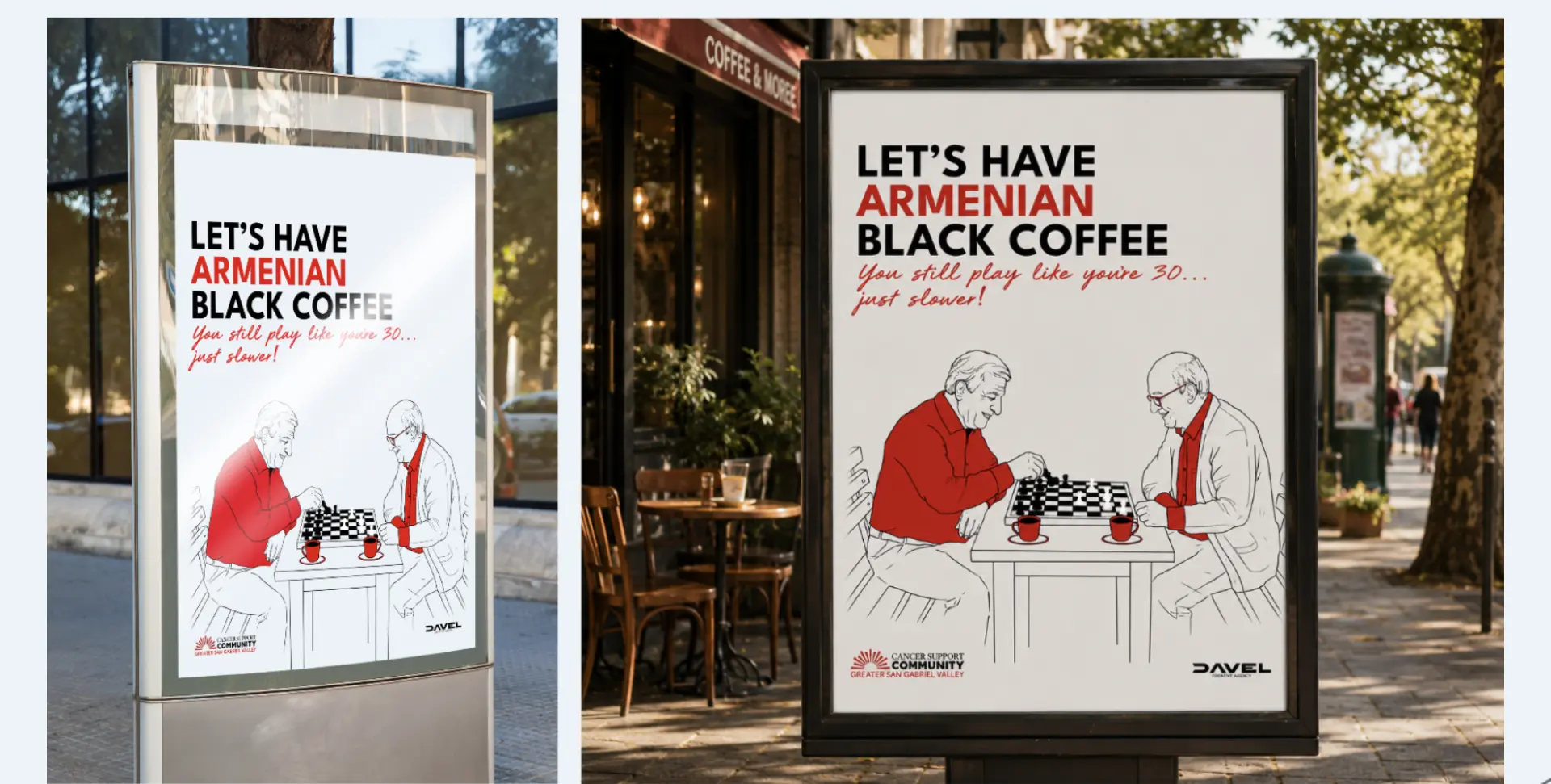 Armenian Black Coffee outdoor advertising mockups