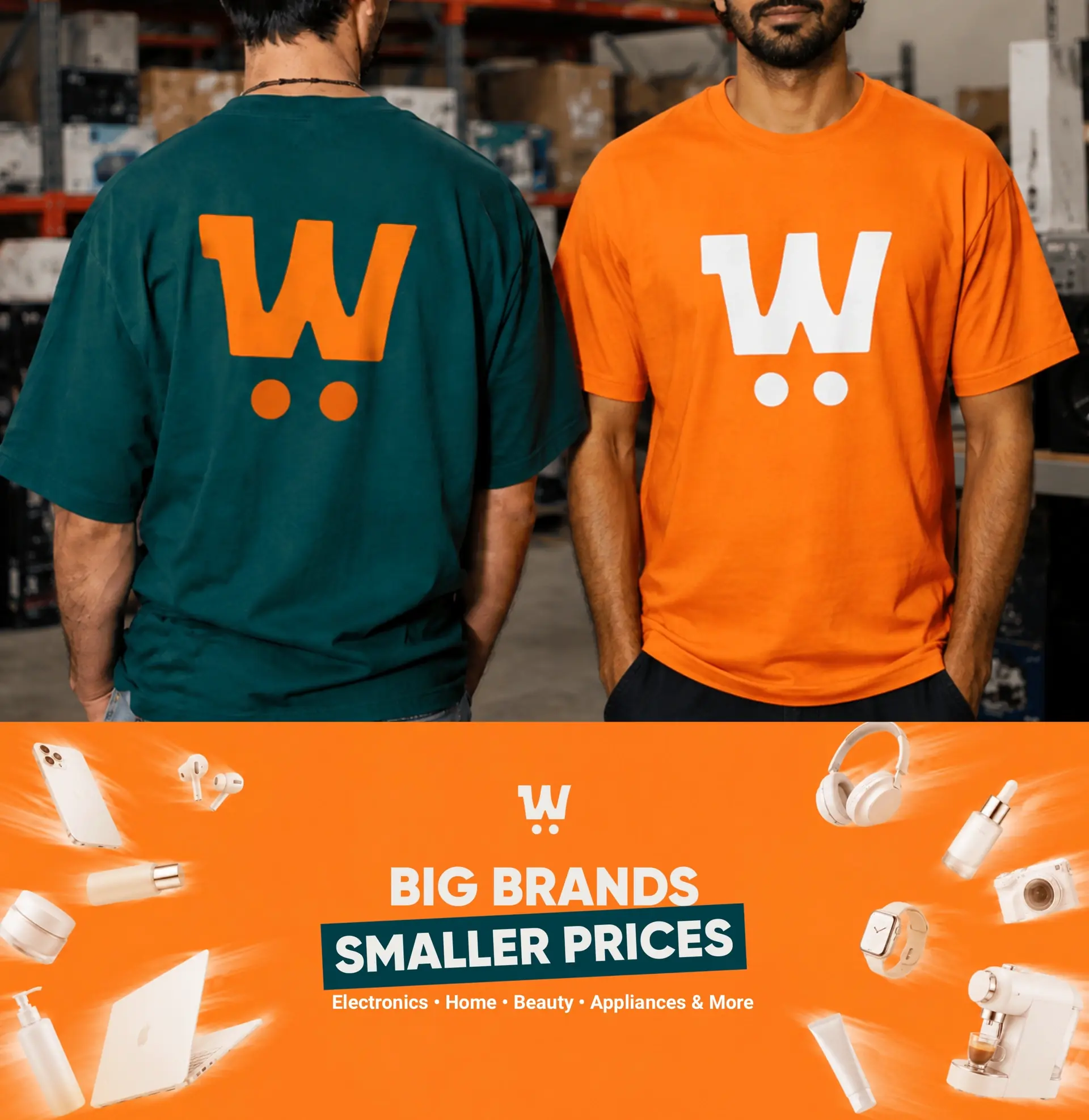 White House Liquidation staff t-shirts and web banner