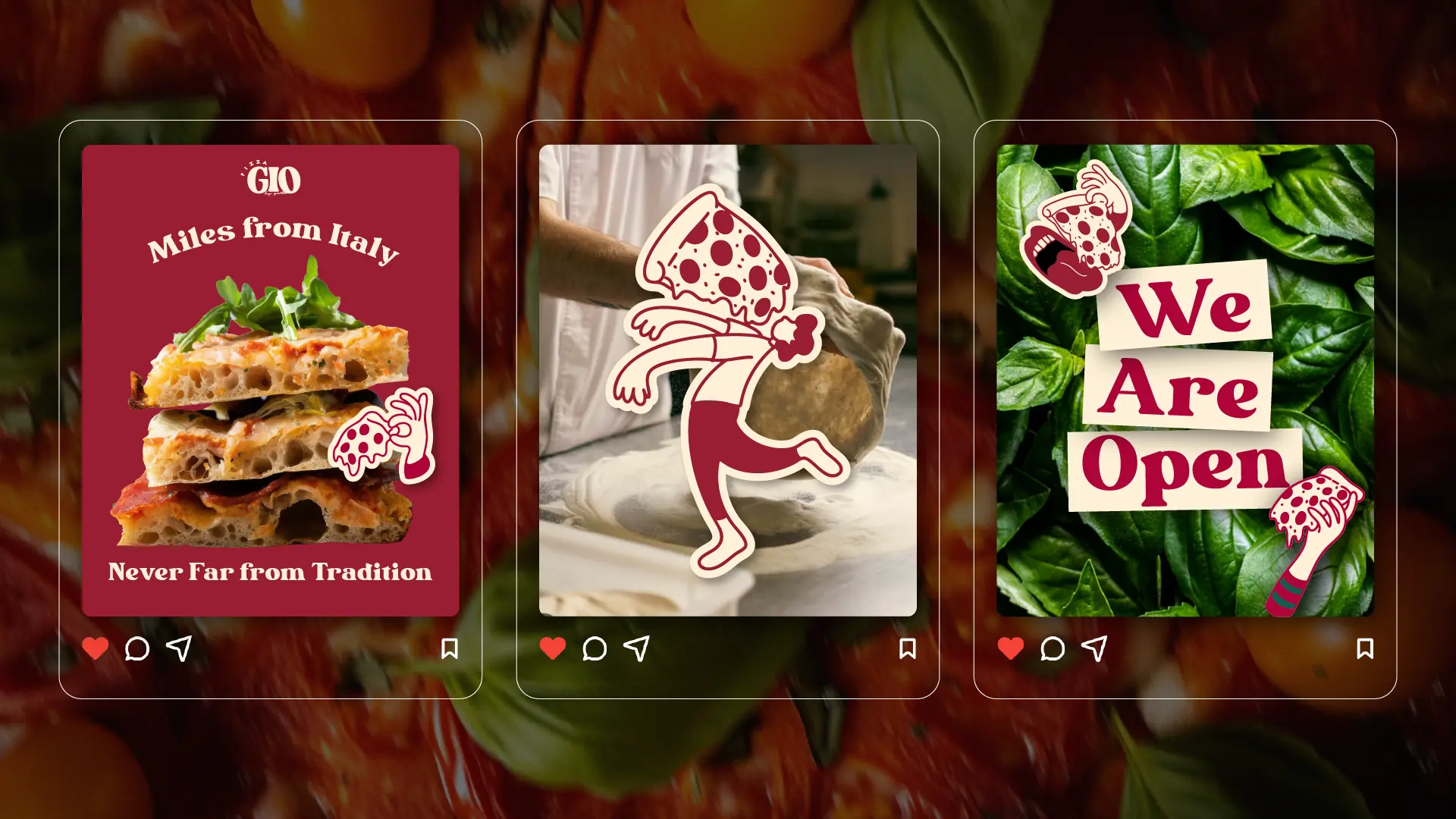 Pizza Gio social media posts